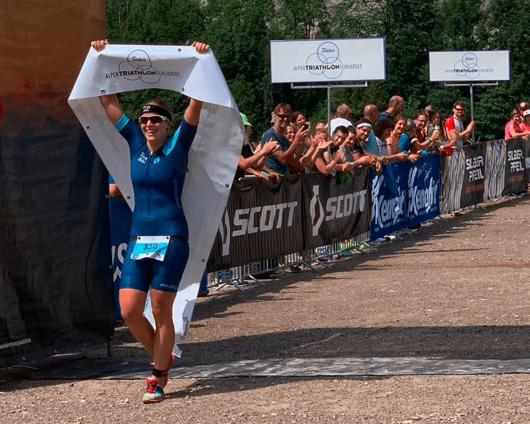 Lisa, Triathletin beim laufen